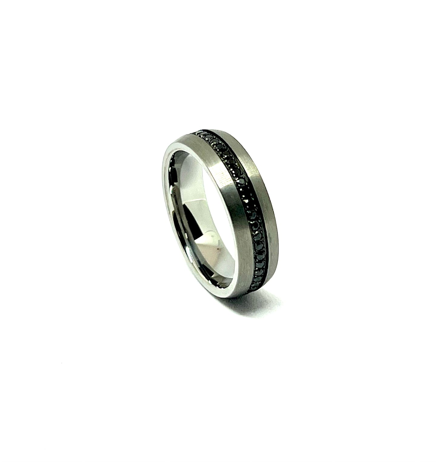 Argolla de Tungsteno 7mm. Colección Acentos