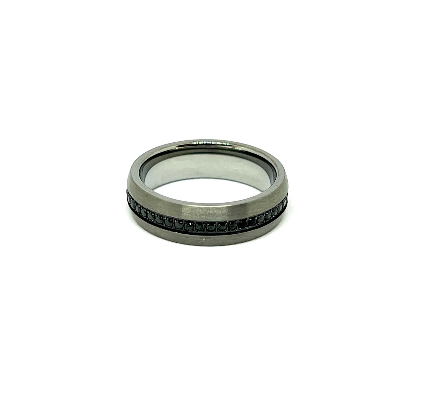 Argolla de Tungsteno 7mm. Colección Acentos