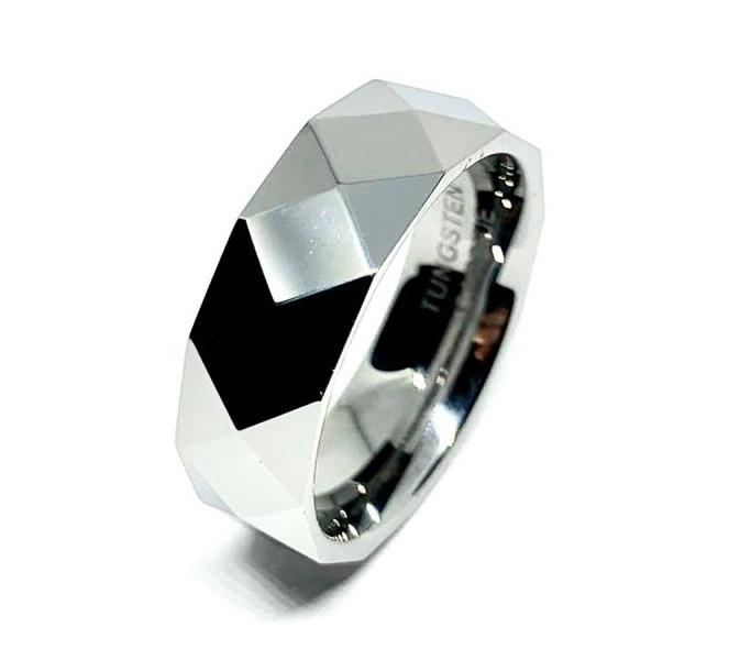 Argolla Tungsteno 7mm. Colección Iris