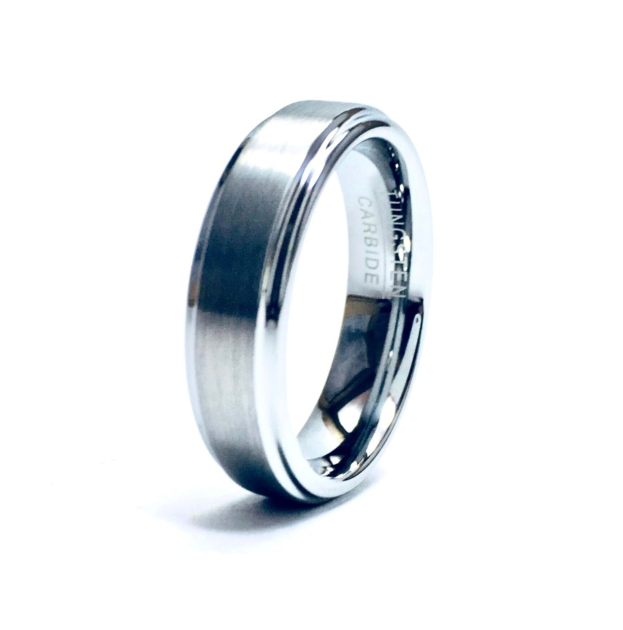 Argolla de Tungsteno 4mm. Colección Iris