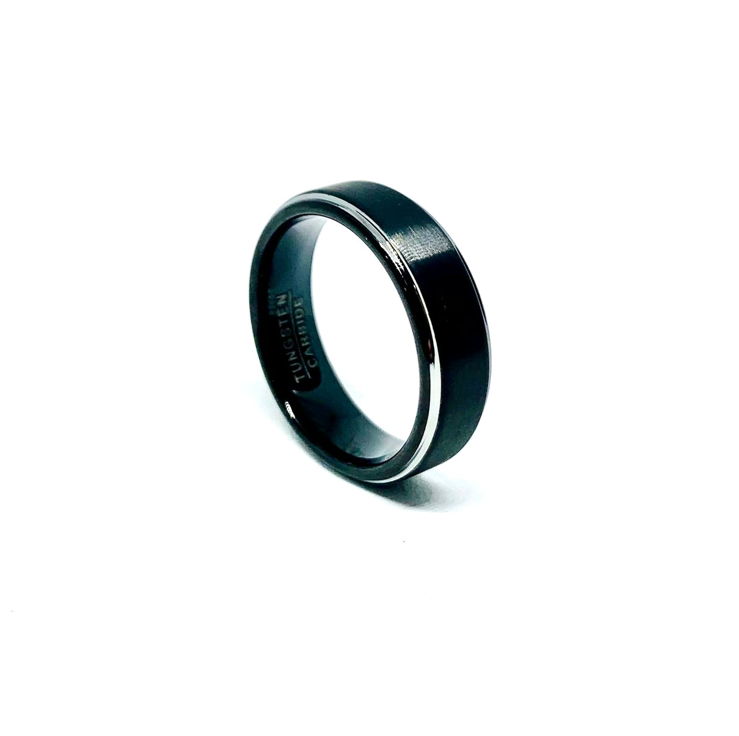 Argolla Tungsteno 7mm. Colección Phantom White Gold