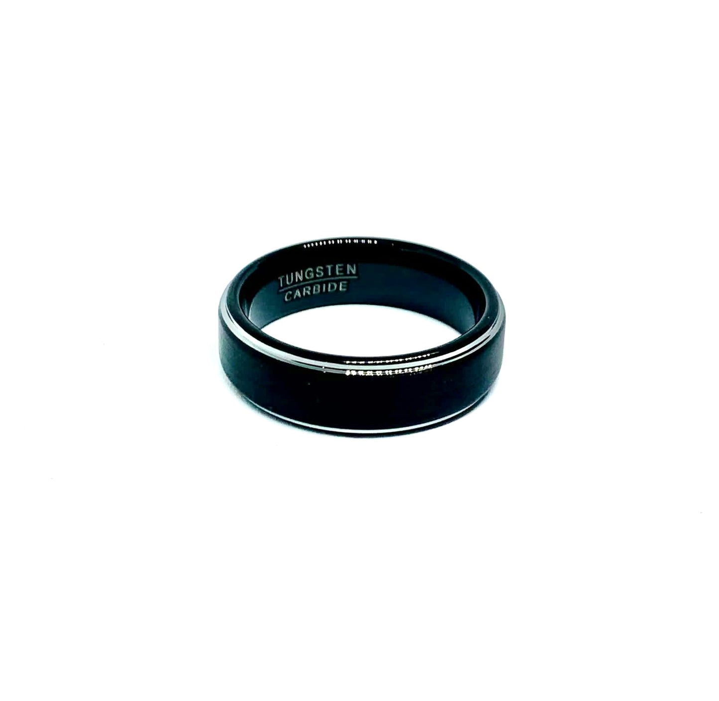 Argolla Tungsteno 7mm. Colección Phantom White Gold