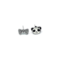 Cargar imagen en el visor de la galería, Aretes SWEET PANDA plata .925
