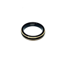 Cargar imagen en el visor de la galería, Argolla tungsteno 4mm. Colección Phantom Yellow Gold
